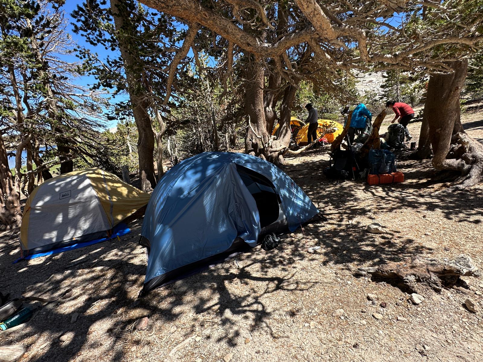 Camp is all set at Long Lake, no sign of AMS!