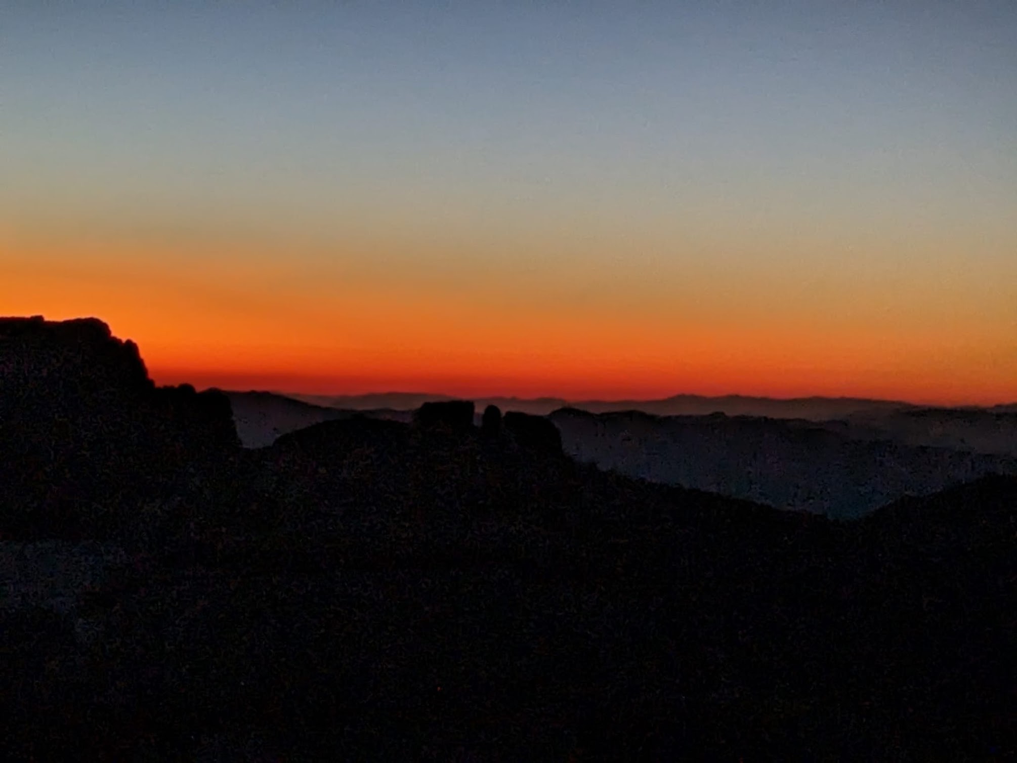 Sunrise on top of New Army Pass!