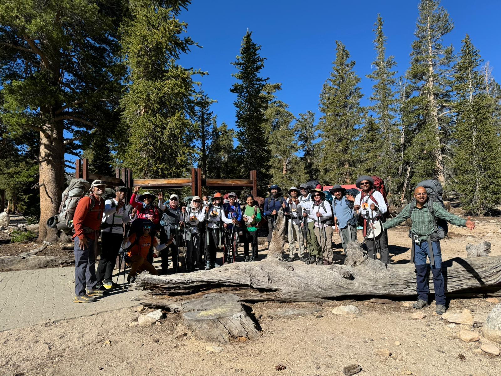 The group at trailhead