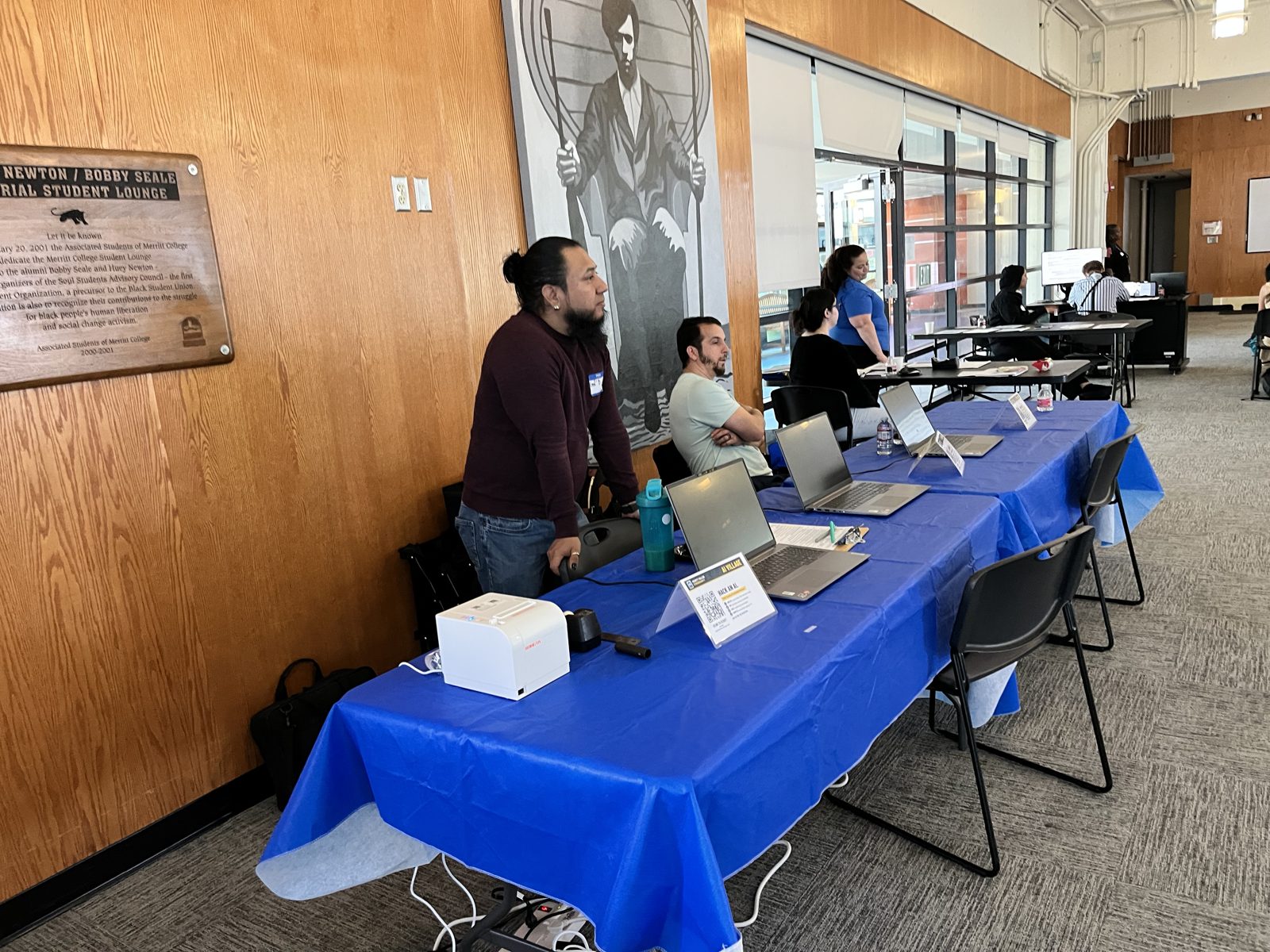 The AI Village booth