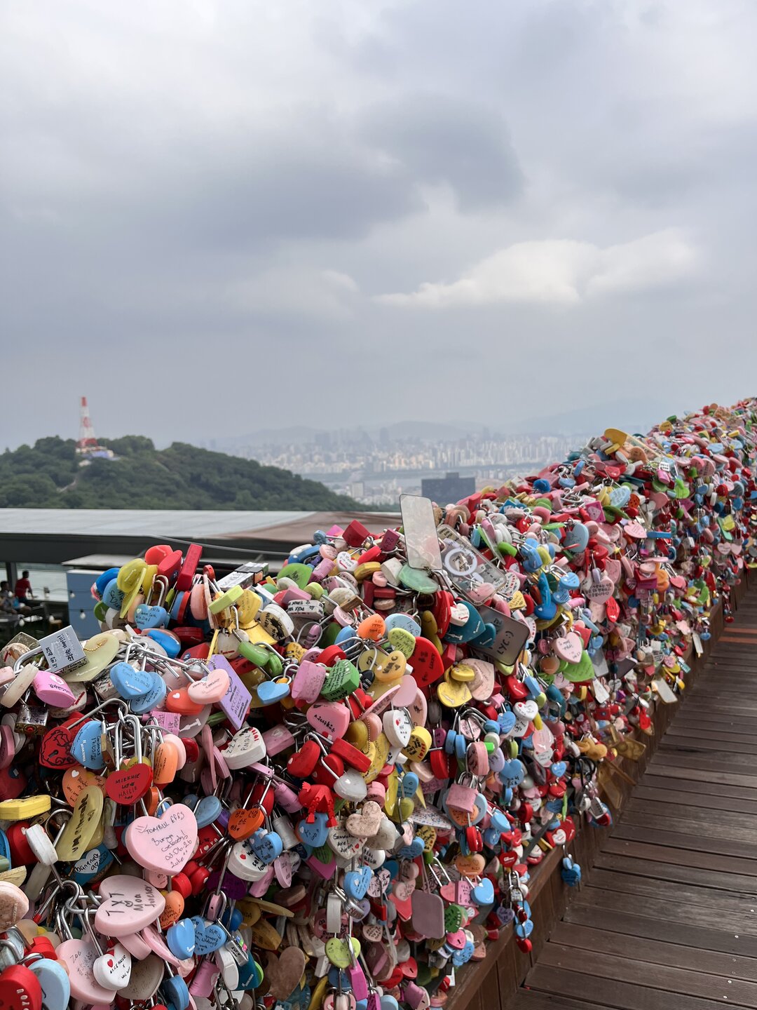 N Seoul Tower love locks